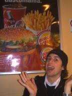 Sergino loves Burger King